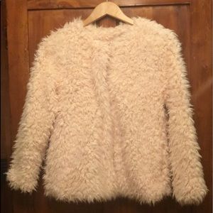 Gb girls “furry” ballerina pink jacket